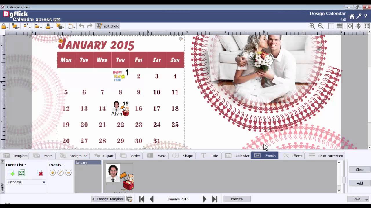 Highlight the Special Dates with Events