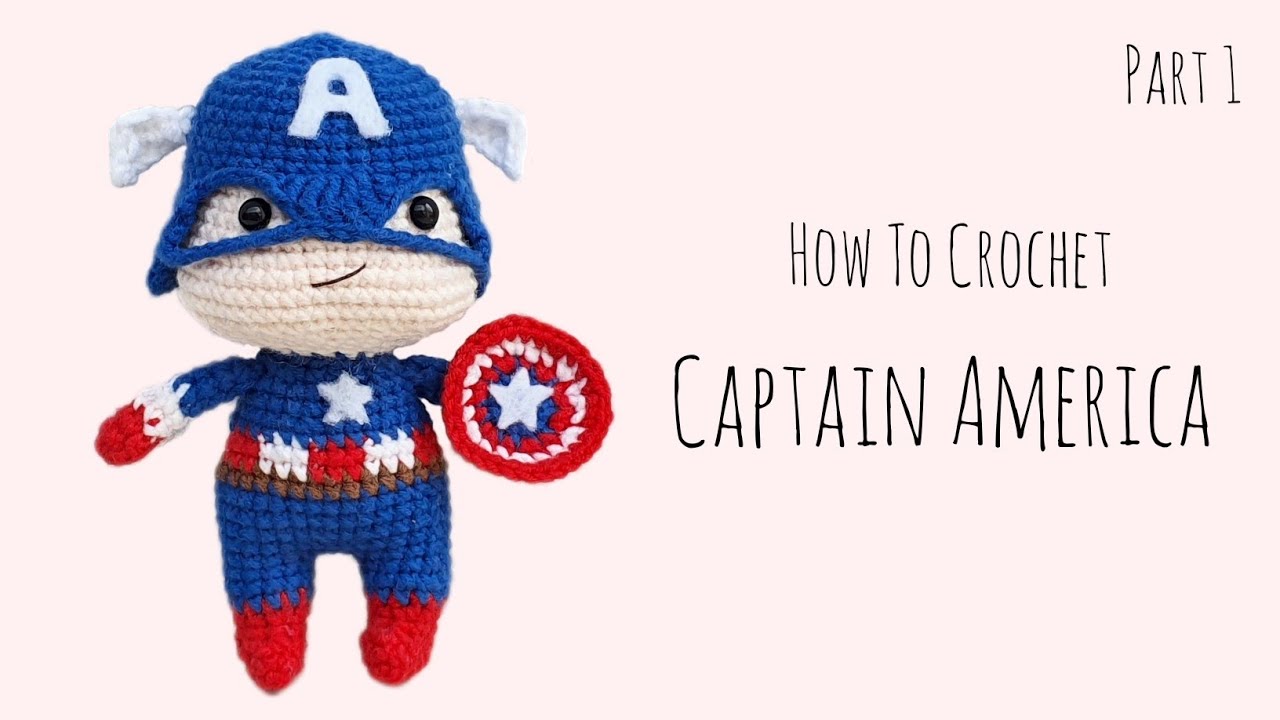 How To Crochet Captain America (Part 1) | Amigurumi Tutorial | SpringDay DIY