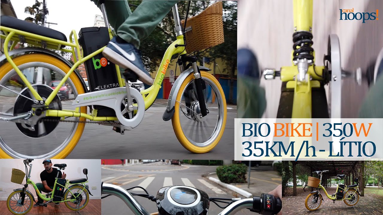 #Bicicleta #elétrica 350W #BIO BIKE. Aproximadamente 35km/h com autonomia de 35km com bat. de #lítio