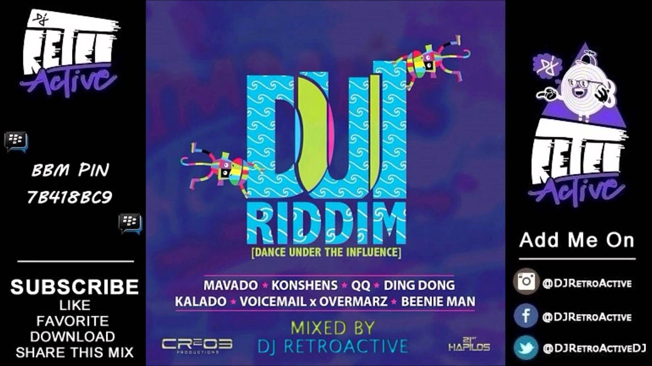 DJ RetroActive - DUI Riddim Mix [Cr203 Records/ZJ Chrome] February 2014