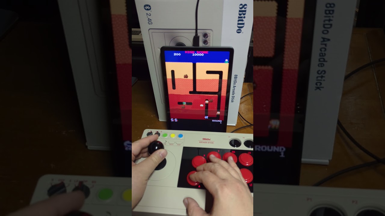 8BitDo arcade stick works with Android too!