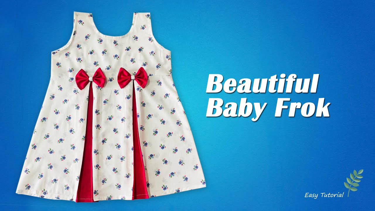 Baby Frock Cutting and Stitching Easy Tutorial, Baby Frock Design