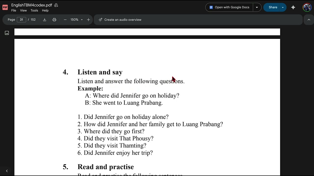 M4 English Unit 2 lesson 3 EP 58#ພາສາອັງກິດພື້ນຖານ #ພາສາອັງກິດ #ພາສາອັງກິດມໍ4