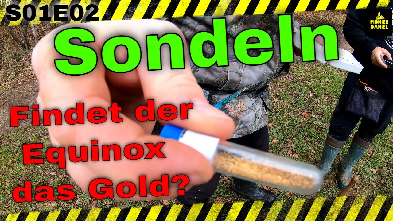 Sondeln!  DER TEST: Findet der Equinox echtes Seifengold? #Sondeln