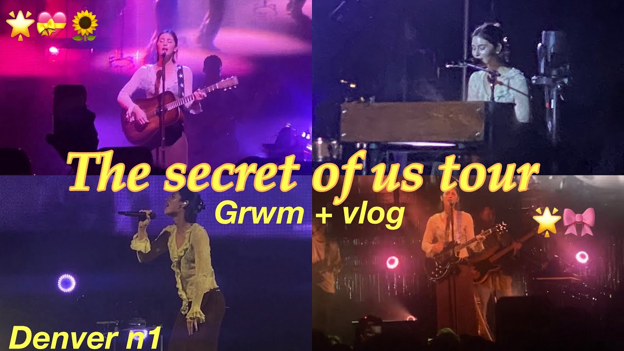 GRACIE ABRAMS THE SECRET OF US TOUR VLOG *Denver n1*🌟 | grwm, vlog, surprise songs, + more!🎀🌻