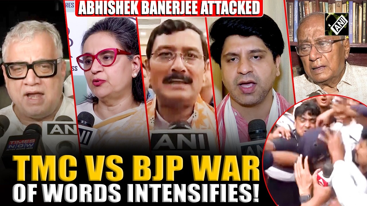TMC-BJP War of Words Intensifies after attack on TMC MP Abhishek Banerjee in Bengal's Sonarpur