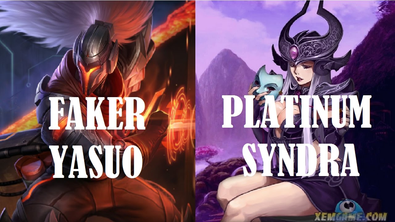 FAKER plays YASUO vs A Korean PLATINUM SYNDRA