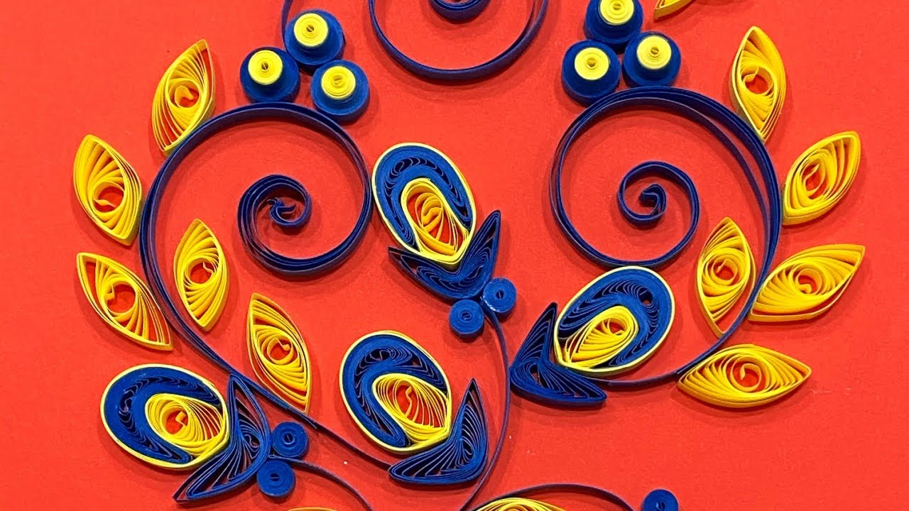 Quilling paper art | Quilling flower tutorial