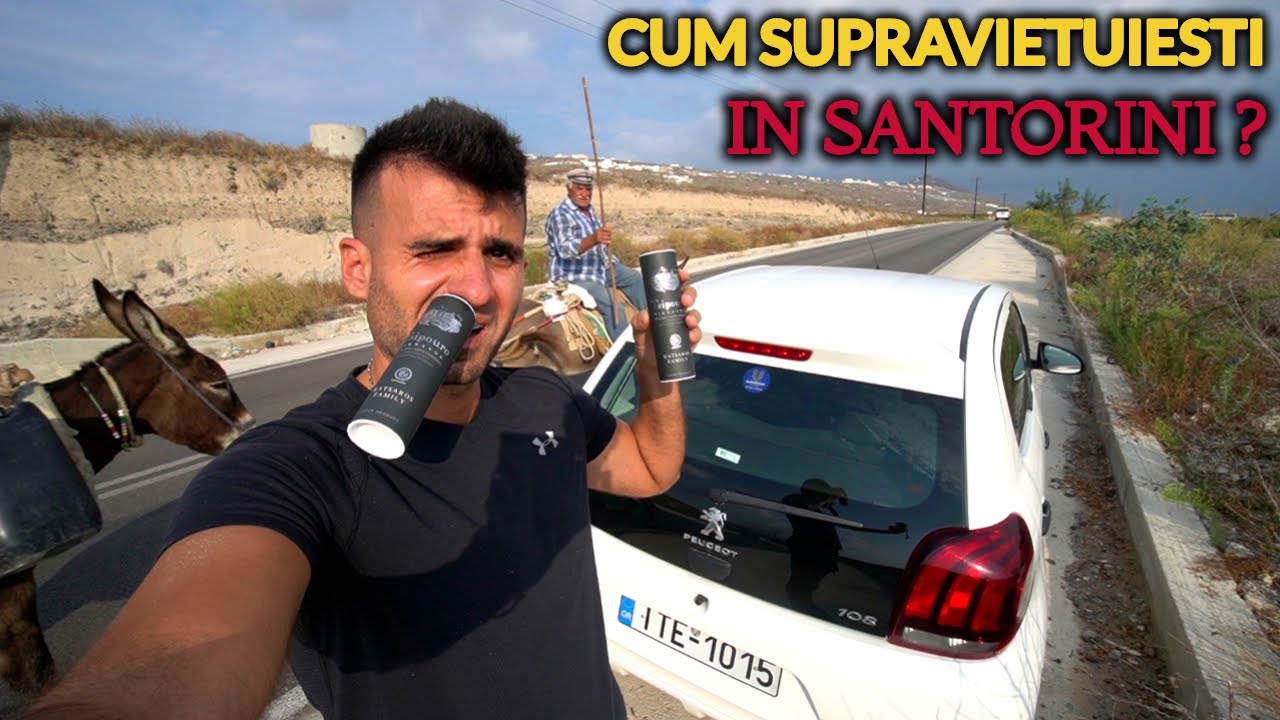CUM SUPRAVIETUIESTI PE AEROPORTUL DIN SANTORINI ? (masina, internet, alcool)