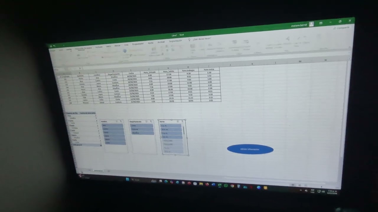 Actividad de macro sena