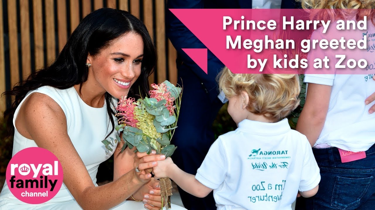 Prince Harry and Meghan charm kids and koalas on visit to Taronga Zoo, Sydney