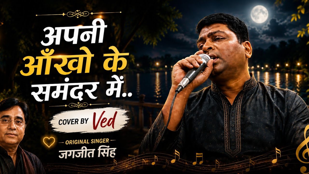 Gazal:अपनी आँखों के समुंदर में उतर जाने दे - coverby Ved Prakash/originalsinger- #JagjitSingh#gazal 