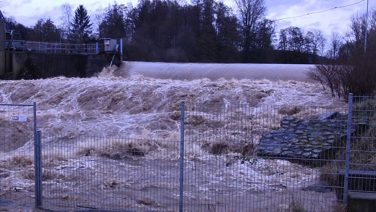 Hochwasser Prims Nalbach  9 . 2 . 2016