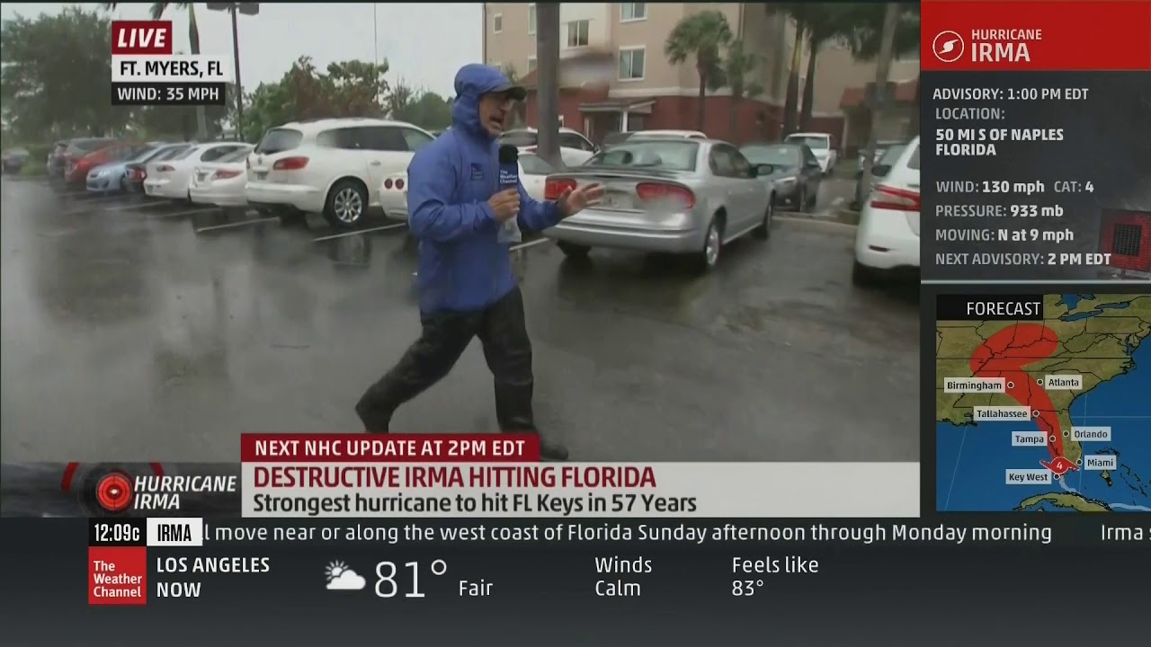 TWC Hurricane Irma coverage Sep 10, 2017 1:00PM-9:00PM