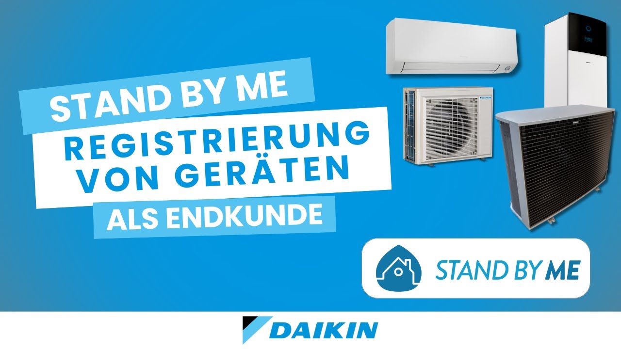 DAIKIN Germany | Registrierung von Geräten in Stand By Me als Endkunde