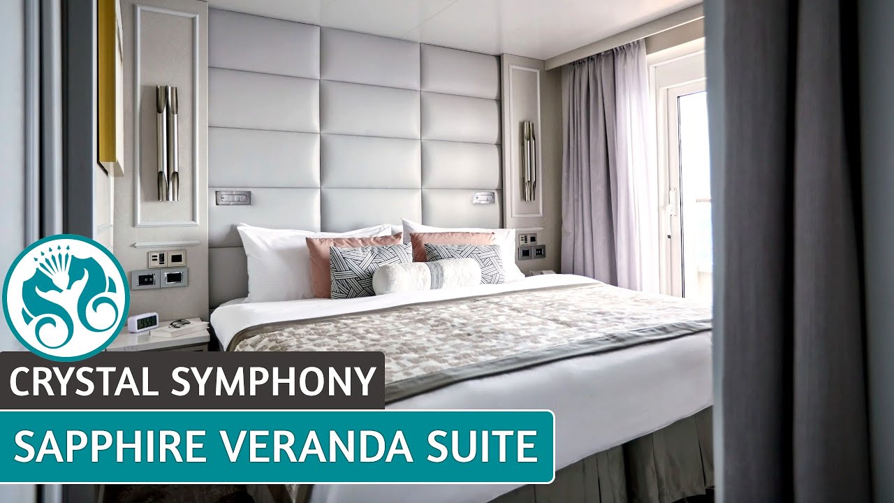 Crystal Symphony | Sapphire Verandah Suite Tour & Review | 4K