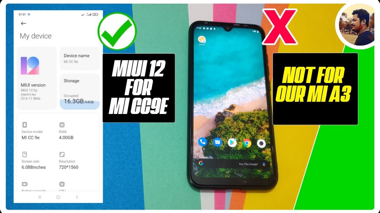 This Miui 12 beta only for Mi CC9e Chinese Model not of Our Mi A3, Waiting for BITNET build ⚡