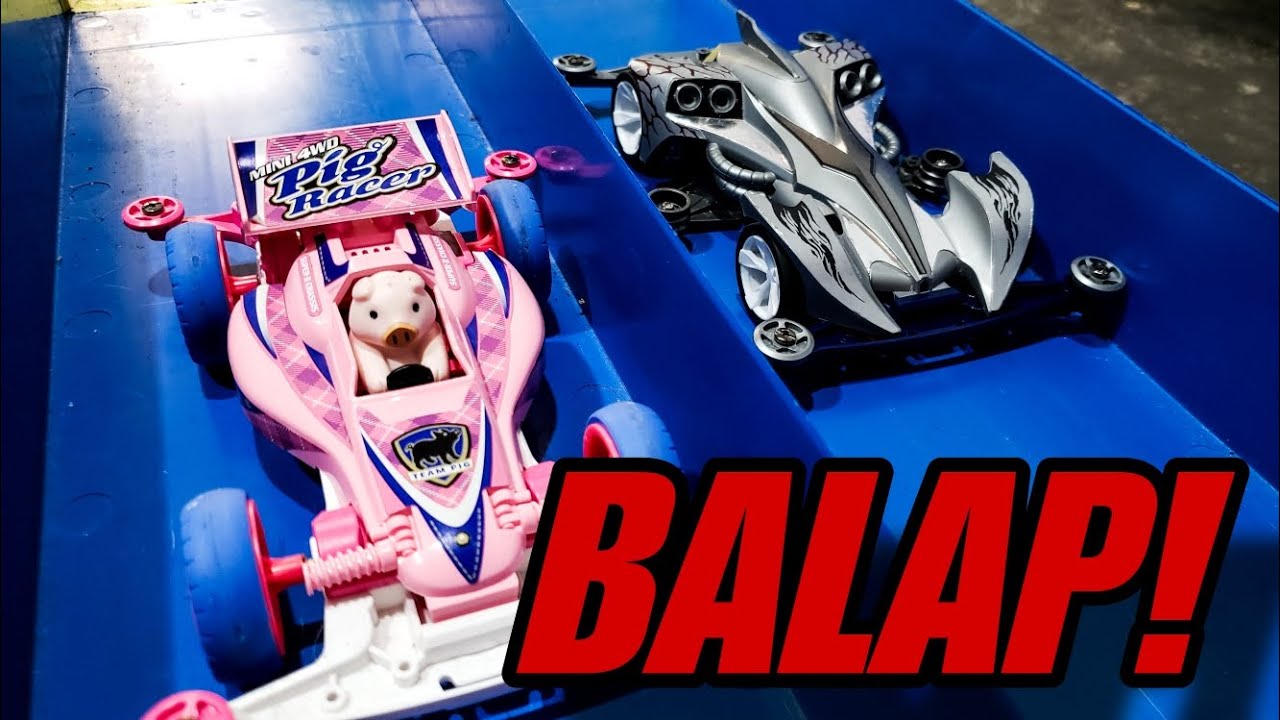 PIG RACER vs RAY STINGER - SUPER 2 CHASSIS #tamiya #mini4wd #toys
