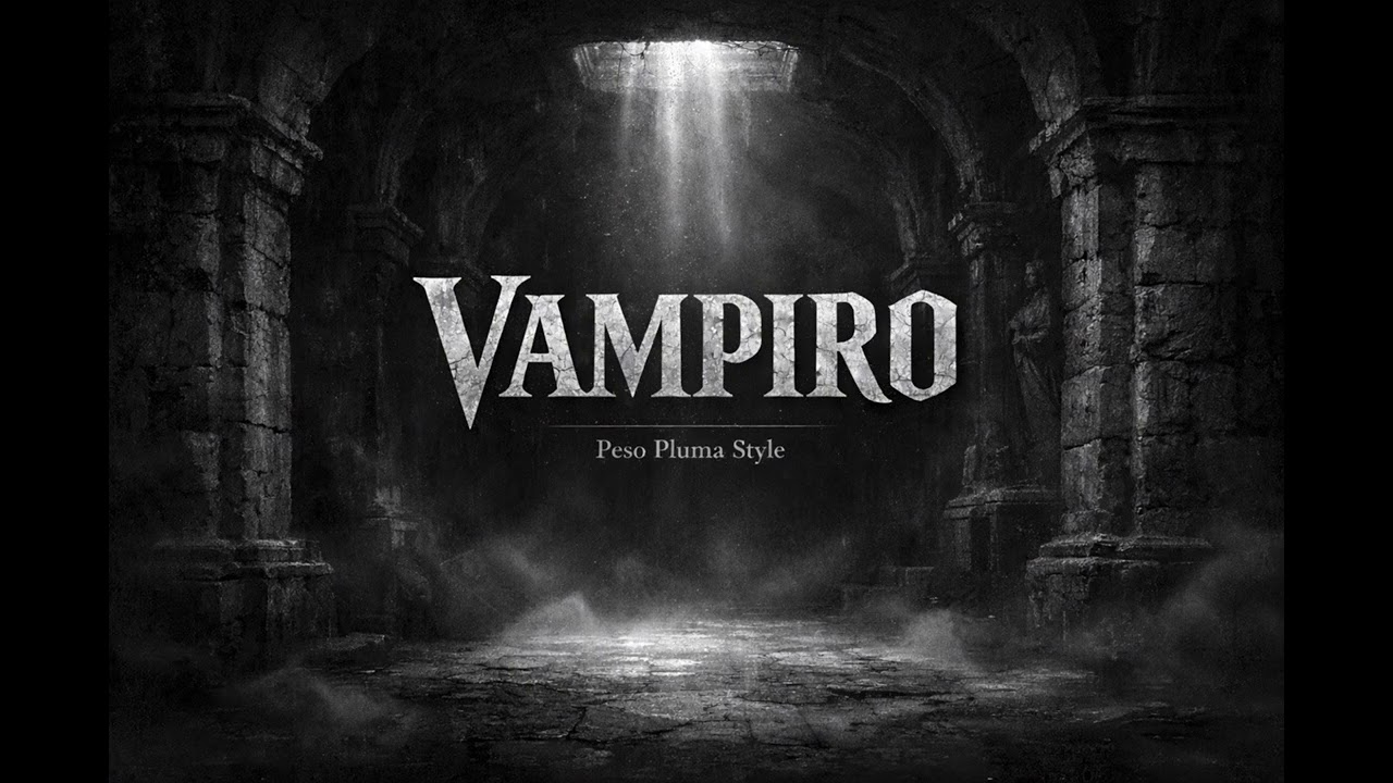 VAMPIRO - peso pluma style l Letra / Lyrics 2026 l corridos tumbados dark