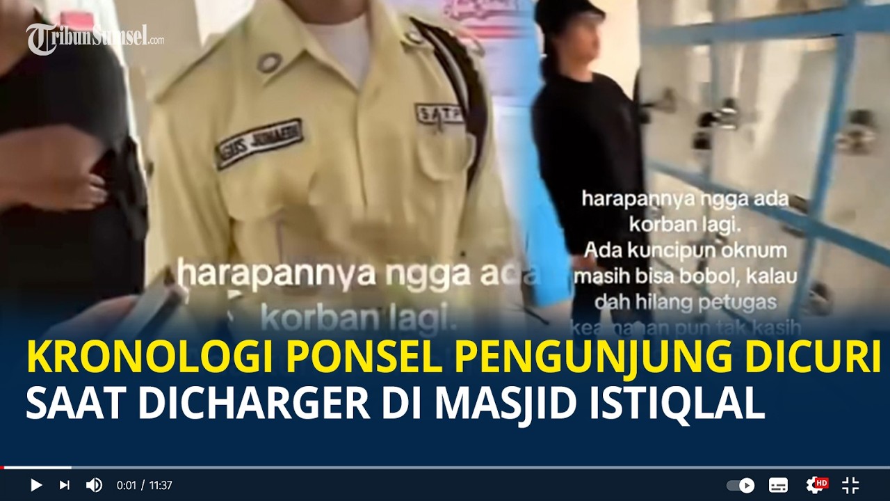 Kronologi Ponsel Pengunjung Dicuri Saat Dicharger di Masjid Istiqlal