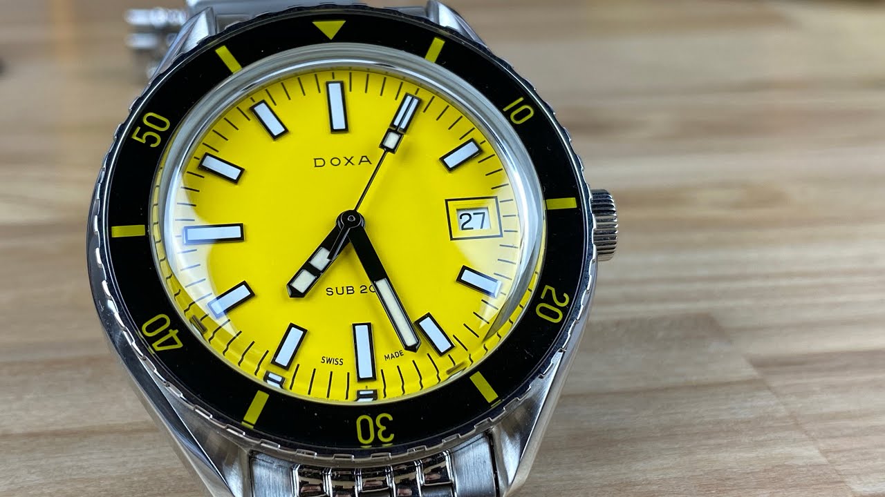 Doxa Sub 200 divingstar yellow