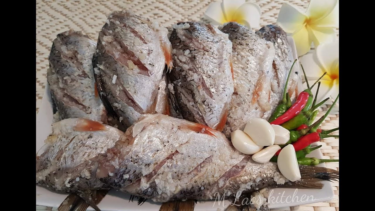 How to make Laos Sour Fish วิธีทำปลาส้ม ของลาว ປາສົ້ມ