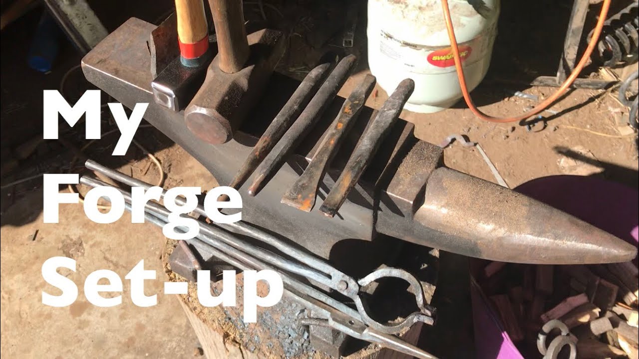 Basic blacksmith forge set up, Beginner blacksmith forge