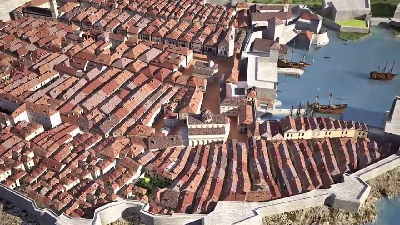 Animacija Velikog potresa u Dubrovniku 1667.
