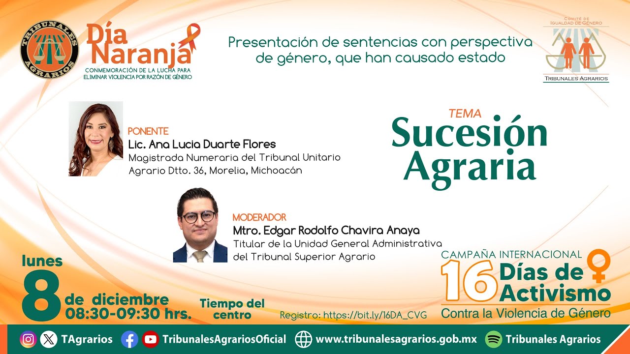 08/12/25 | 16 días de Activismo | Sucesión Agraria