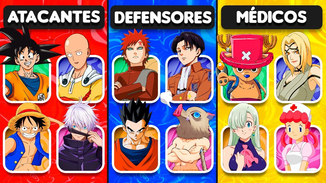 ⚔️Arma tu equipo anime 💥&iquest;Podr&aacute;s sobrevivir? 😱 Anime trivia | SOR anime