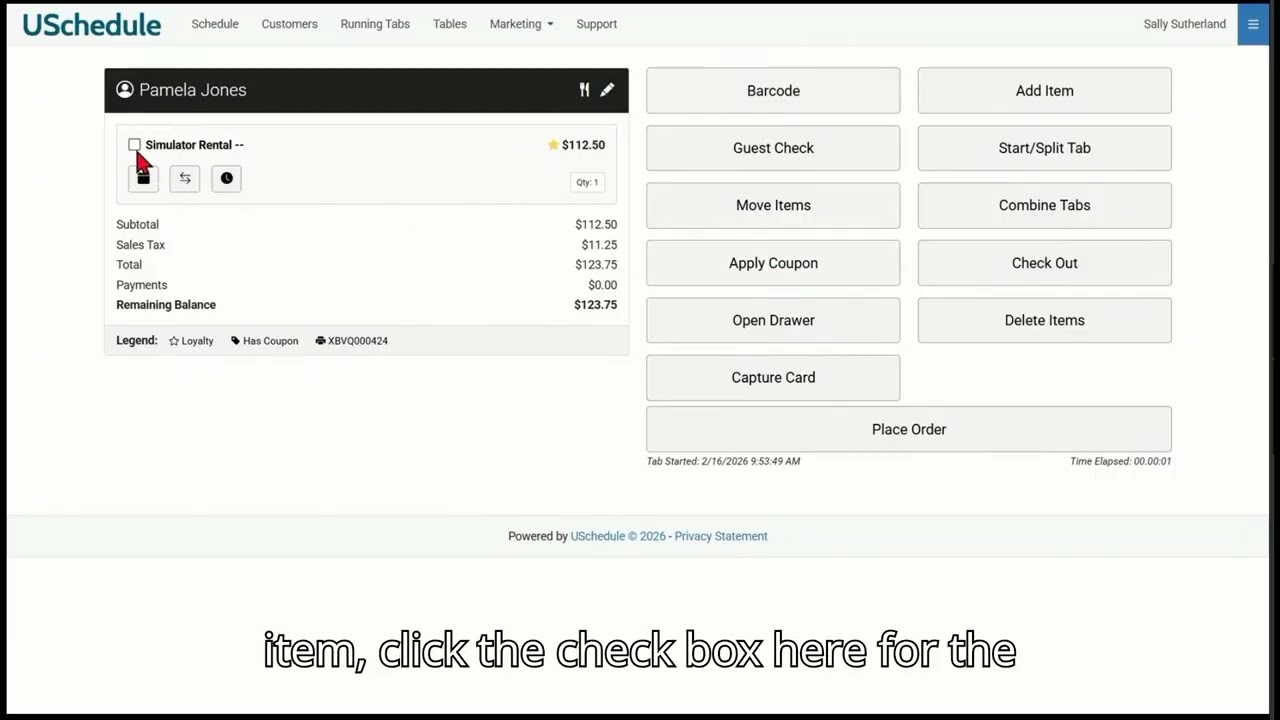 POS Running Tabs Overview