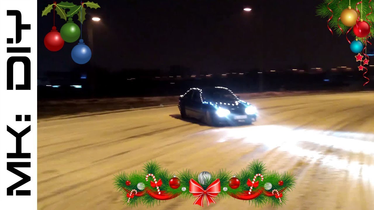 MK: BMW e36 Christmas drifting