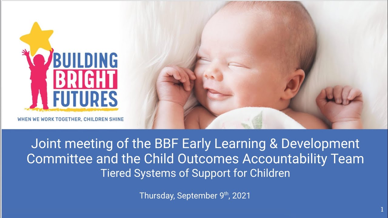 September 2021 Early Learning and Development Committee