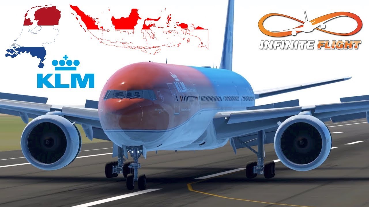 Infinite Flight - Jakarta to Amsterdam | KLM, Boeing 777 | Global Flight Simulator | TimeLapse