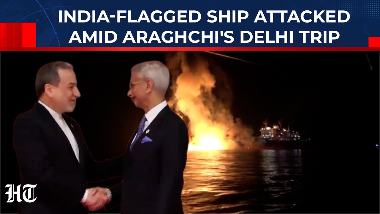 India-Flagged Ship Attacked Near Oman Amid Araghchi's Delhi Trip| Iran-US War| Hormuz Strait| Israel