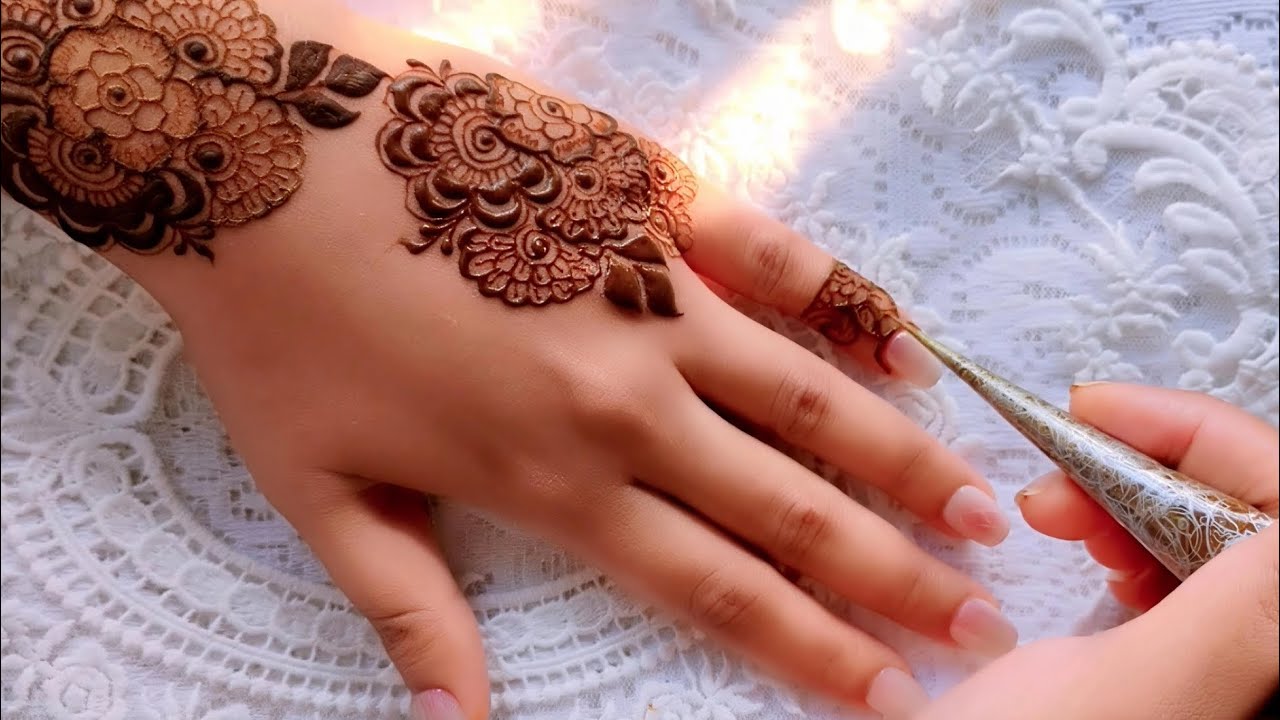 Traditional Floral Mehndi Magic | Modern Arabic Style Mehndi Design
