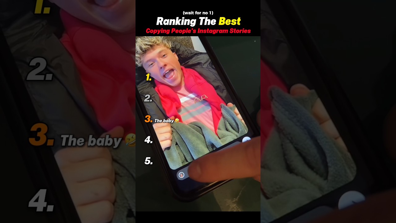 Ranking The BEST Copying People's Instagram Stories #shortsviral