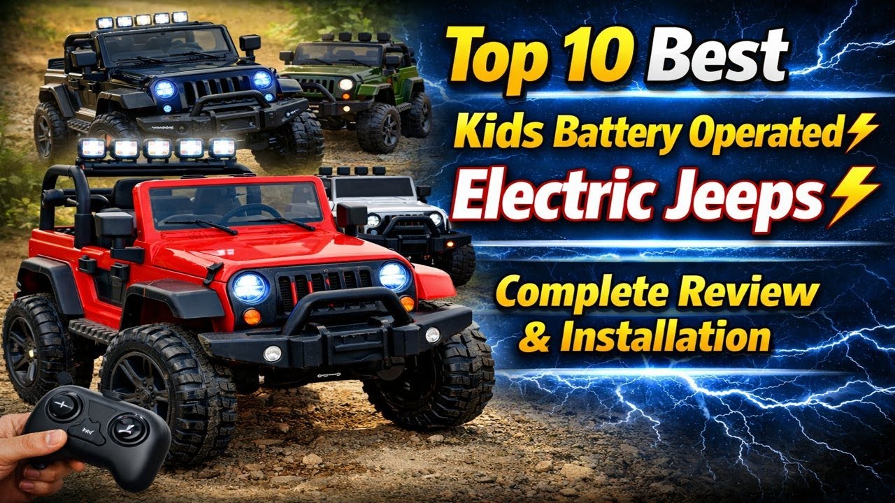 Top 10 Best Kids Battery Operated Electric Jeeps ⚡ | Complete Review & Installation