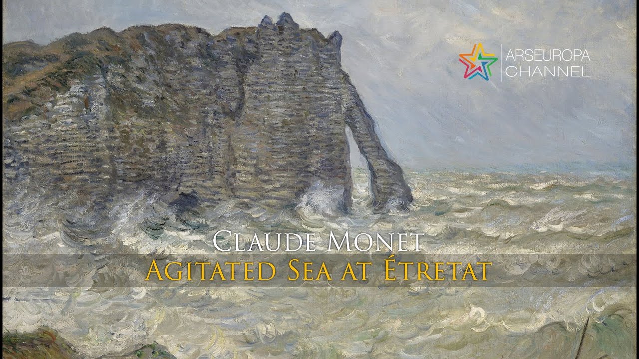 Claude Monet - Agitated Sea at Étretat