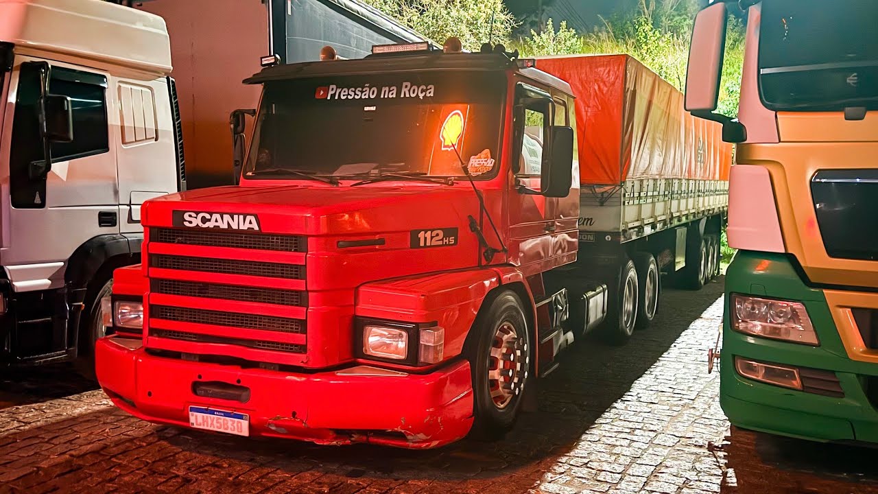 PAREI NO POSTO MAIS CEDO SCANIA 112 - PRESSÃO NA ROÇA