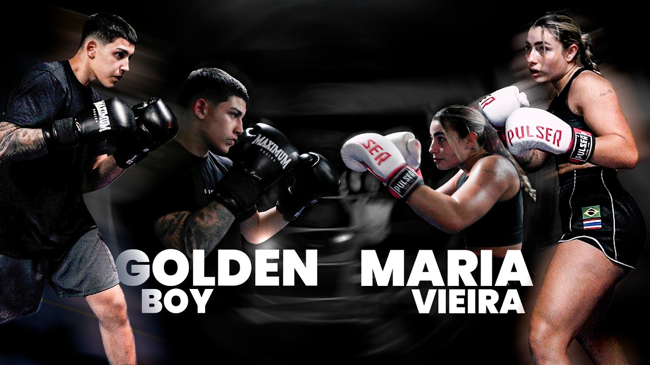 GOLDEN BOY VS MARIA VIEIRA SPARRING | muay thai