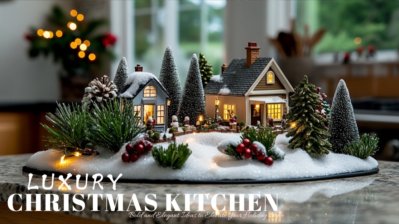 Luxury Christmas Kitchen Decor: Bold and Elegant Ideas to Elevate Your Holiday Style