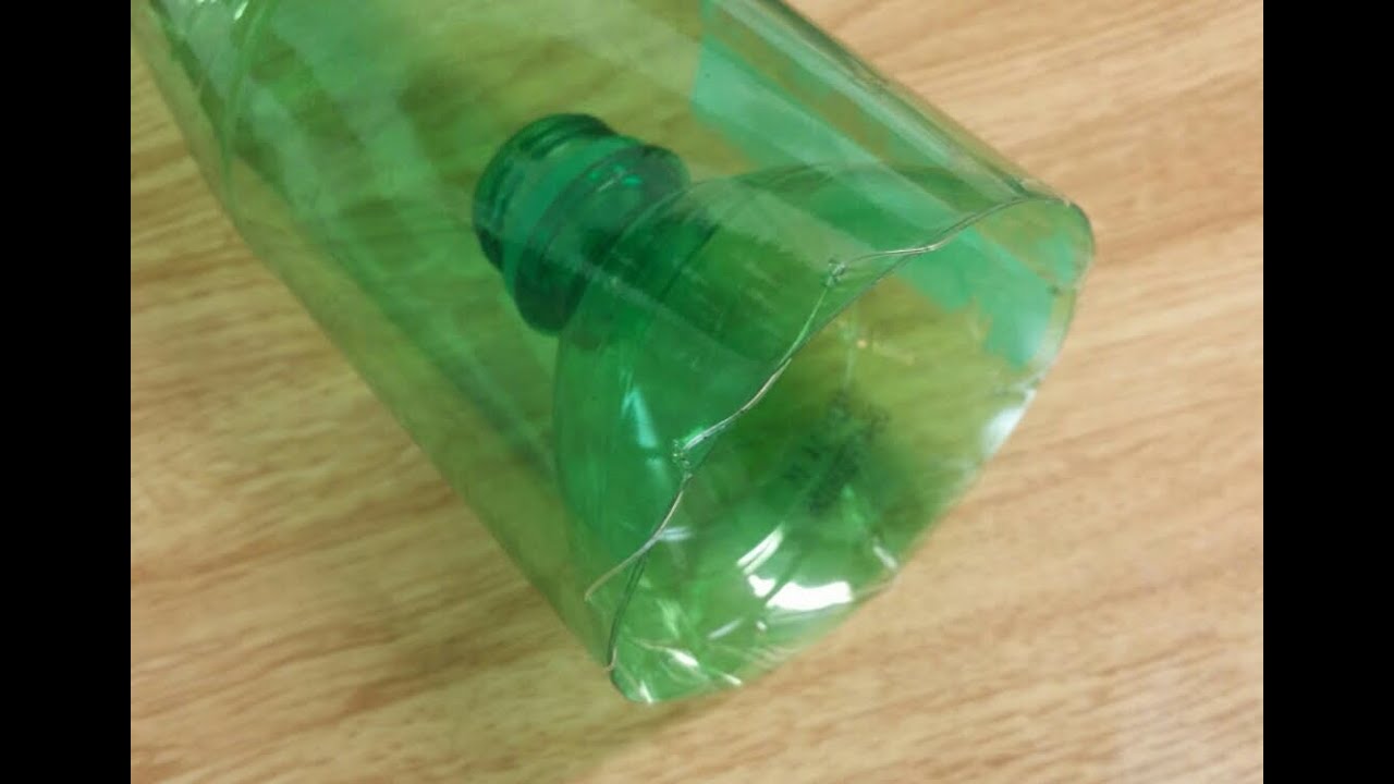 How to make a minnow trap from a plastic bottle