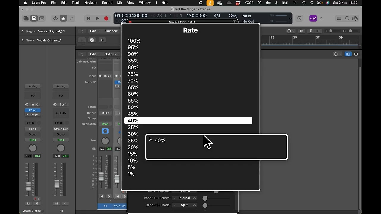 HOw to Remove the Main Voice and Retain the Backing Vocals from a Recording   Logic Pro 11 and The V