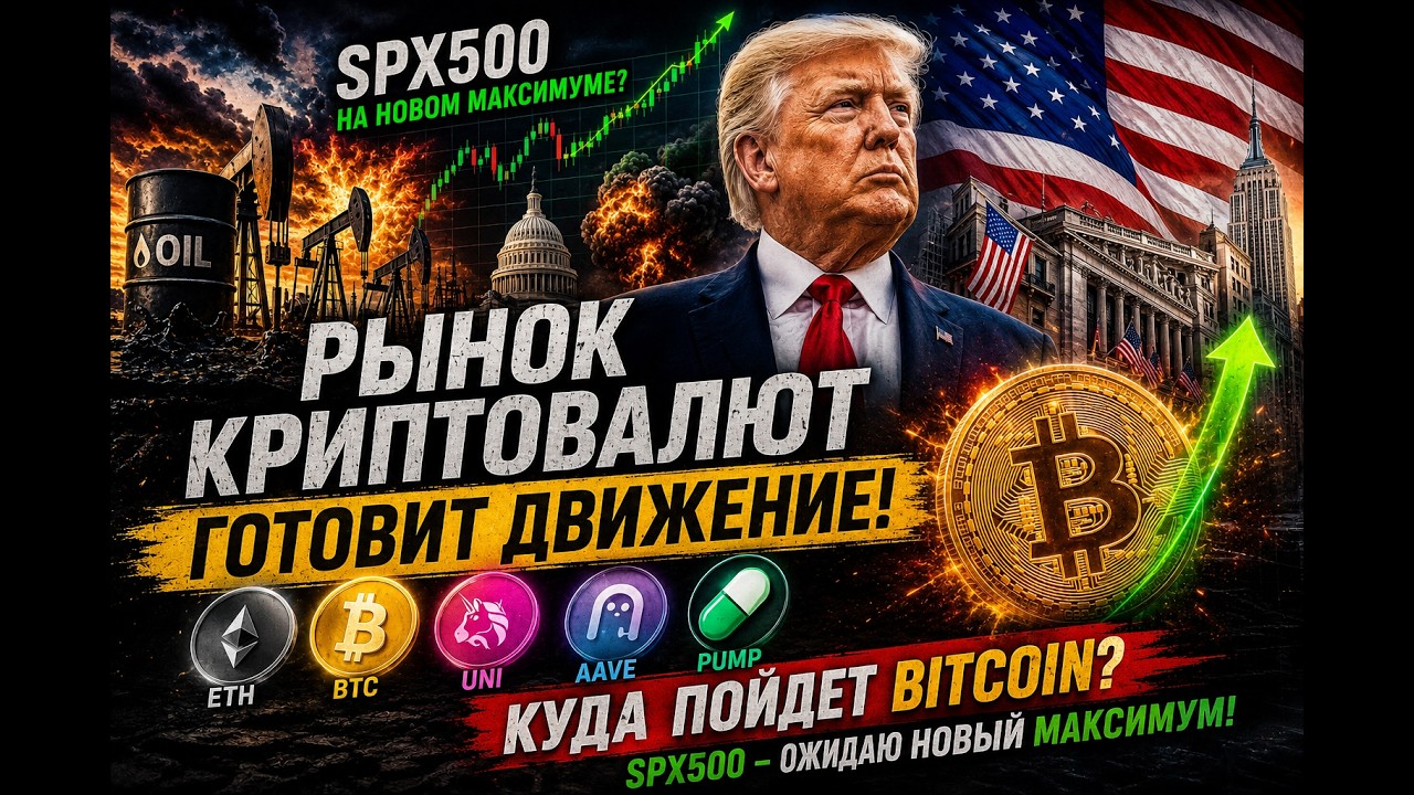 Разбираем рынок CRYPTO. Нам готовят сильное движение на ФРС! Spx500 - жду АТН. Нефть?