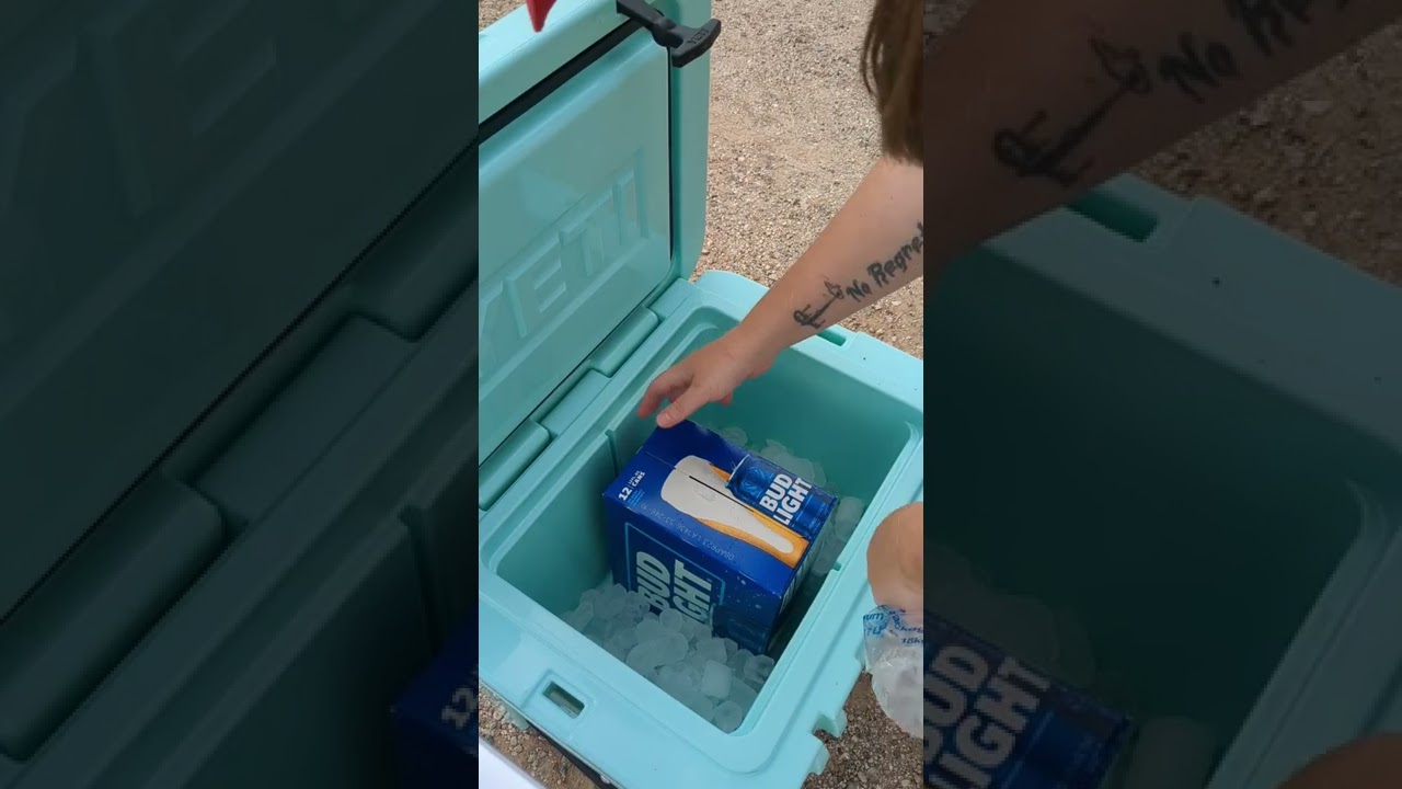 Pack Your Beer Perfectly in a Cooler #shorts #beer #yeti #camping #hacks