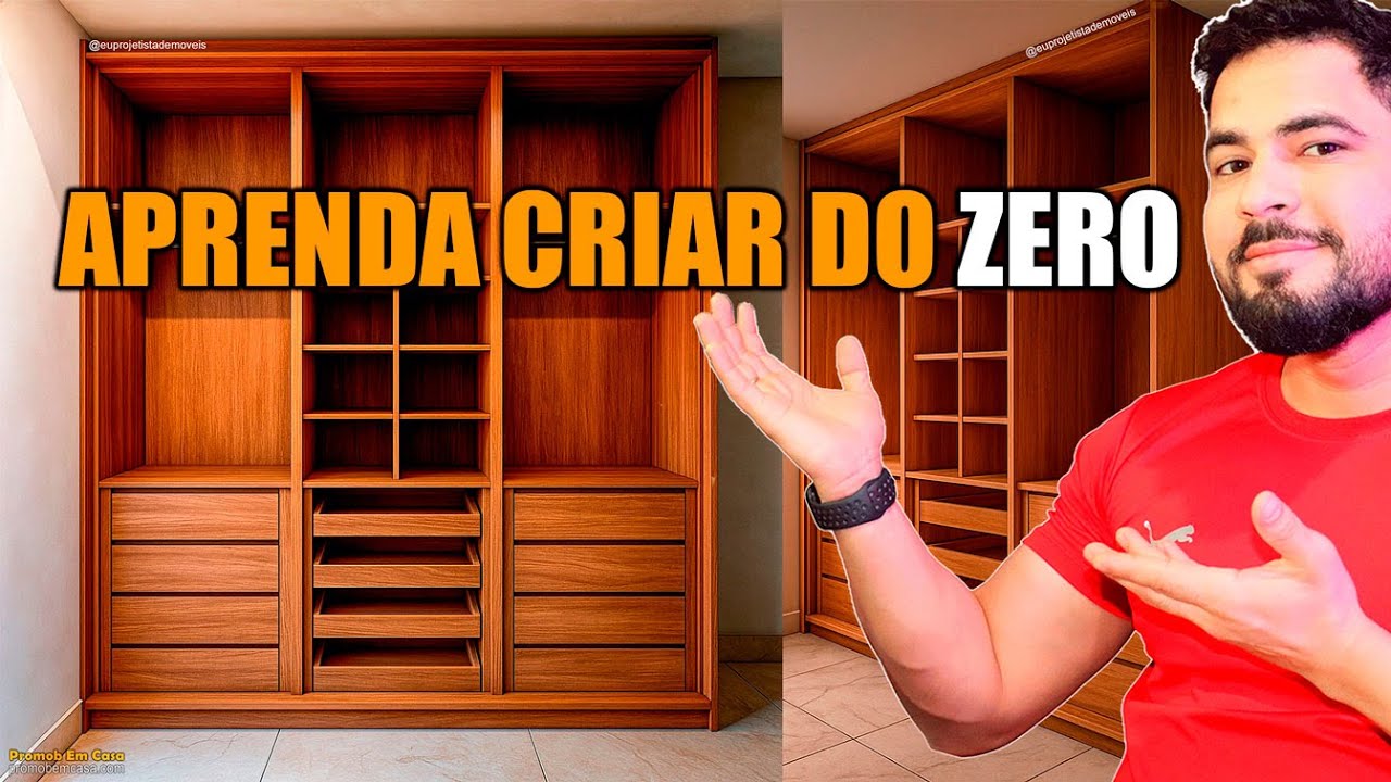 Como Criar um Guarda-Roupa do Zero no Promob | Passo a Passo Completo