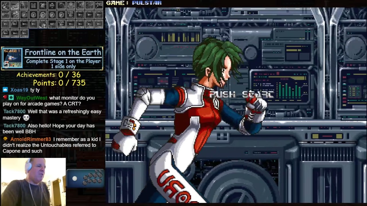 Arcade RetroAchievements - Dead Connection, Pulstar [03-11-2025 stream]