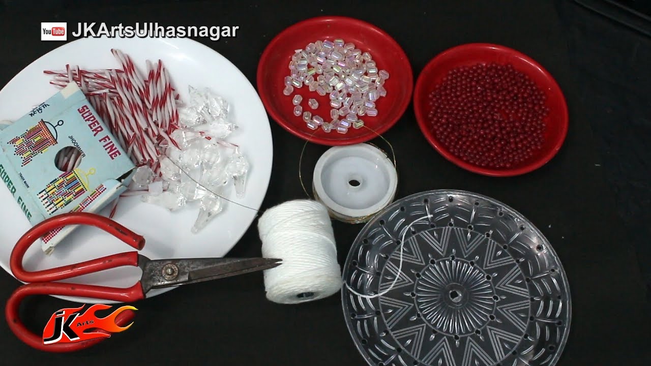 घर पर झूमर कैसे बनाये  | Jhoomer/ Chandelier making at home | JK Arts 1547