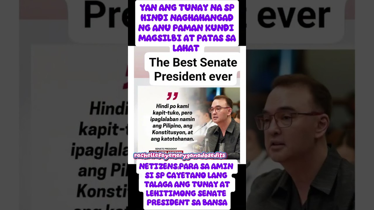 YEHEY‼️SP CAYETANO IS THE BEST SENATE PRESIDENT😍#shorts#youtubeshorts#trending#viral#fyp#news